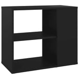 Beistellschrank Schwarz 60x30x50 cm Holzwerkstoff