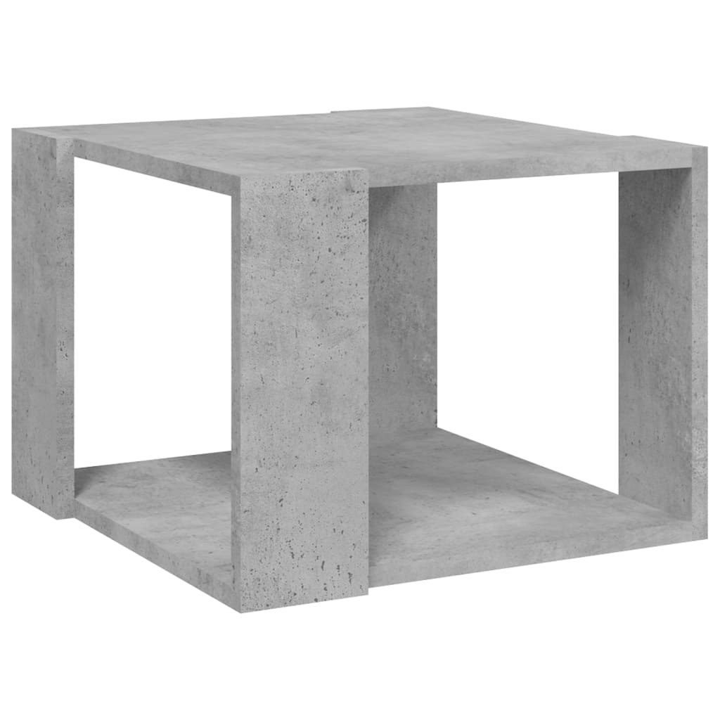 Couchtisch Betongrau 40x40x30 cm Holzwerkstoff