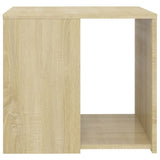 Table d'appoint chêne sonoma 50x50x45 cm bois d'ingénierie