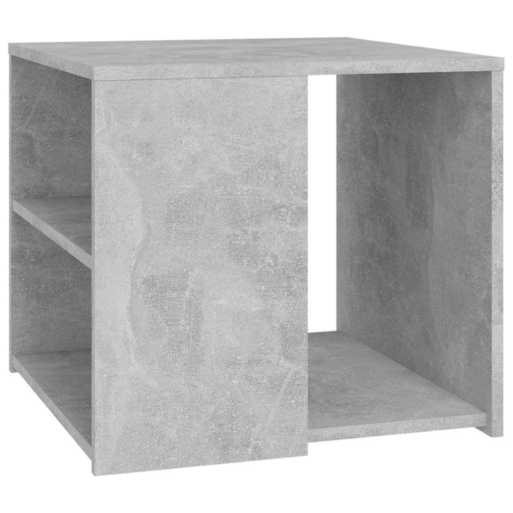 Table d'appoint gris béton 50x50x45 cm bois d'ingénierie