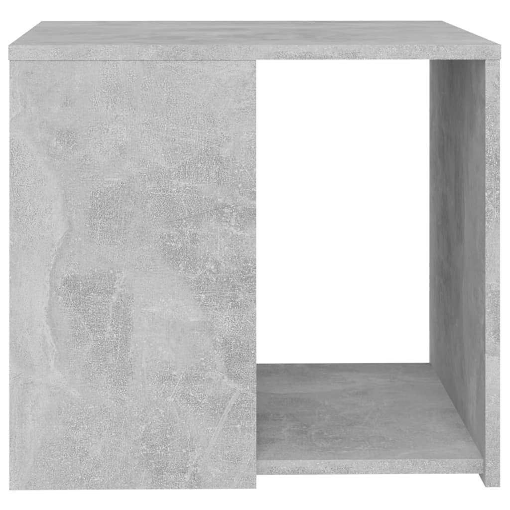 Table d'appoint gris béton 50x50x45 cm bois d'ingénierie