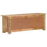 Meuble TV 110x30x40 cm Bois de manguier brut