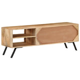 Meuble TV 110x30x40 cm Bois massif de manguier