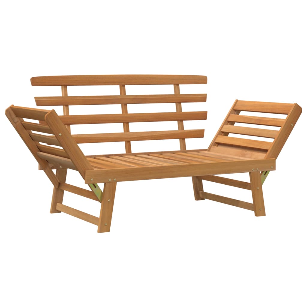 Banc de jardin 2-en-1 190 cm Bois solide d'acacia