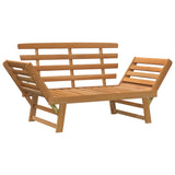 Banc de jardin 2-en-1 190 cm Bois solide d'acacia