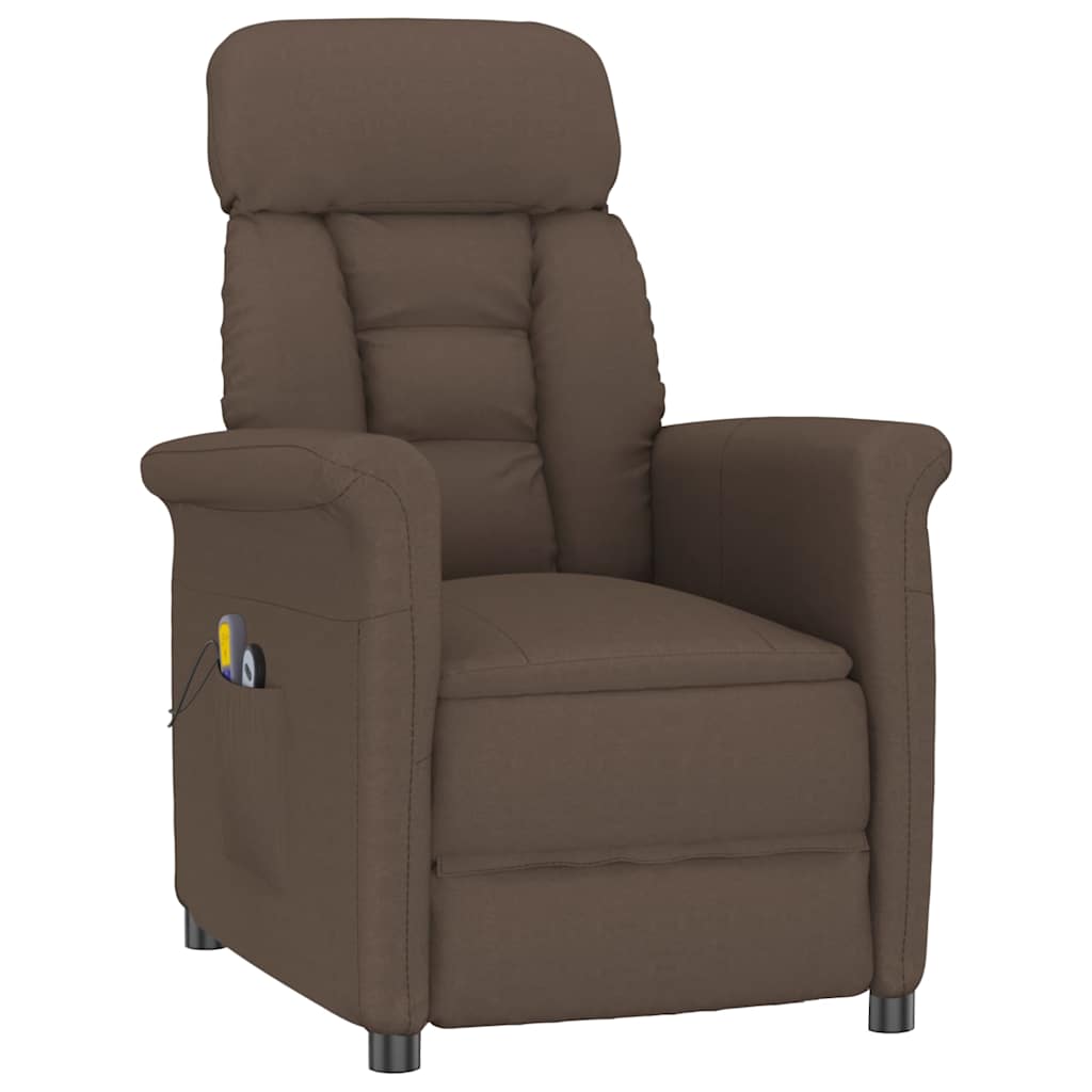 Fauteuil de massage électrique Marron Similicuir daim