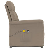 Fauteuil de massage électrique Taupe Similicuir daim