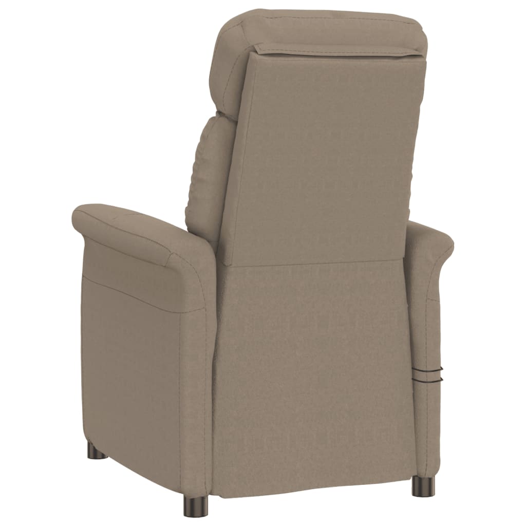 Fauteuil de massage électrique Taupe Similicuir daim