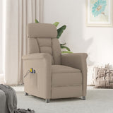 Fauteuil de massage électrique Taupe Similicuir daim