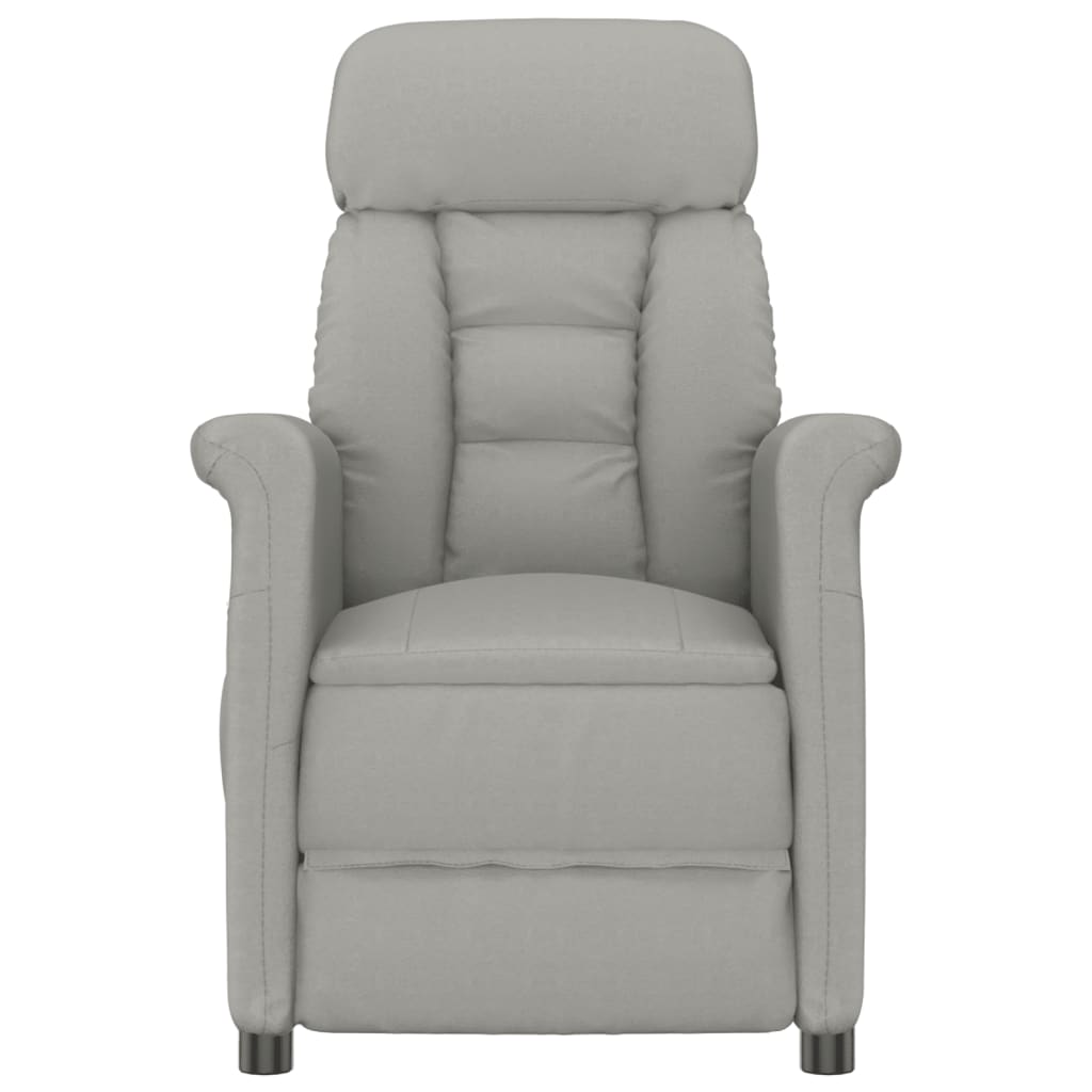 Fauteuil de massage électrique Gris clair Similicuir daim