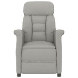 Fauteuil de massage électrique Gris clair Similicuir daim