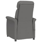 Fauteuil de massage électrique Gris foncé Similicuir daim