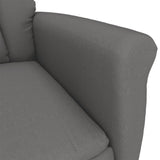 Fauteuil de massage électrique Gris foncé Similicuir daim