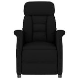 Fauteuil électrique de massage Noir Similicuir daim