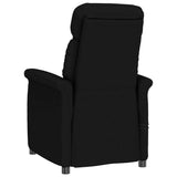 Fauteuil électrique de massage Noir Similicuir daim