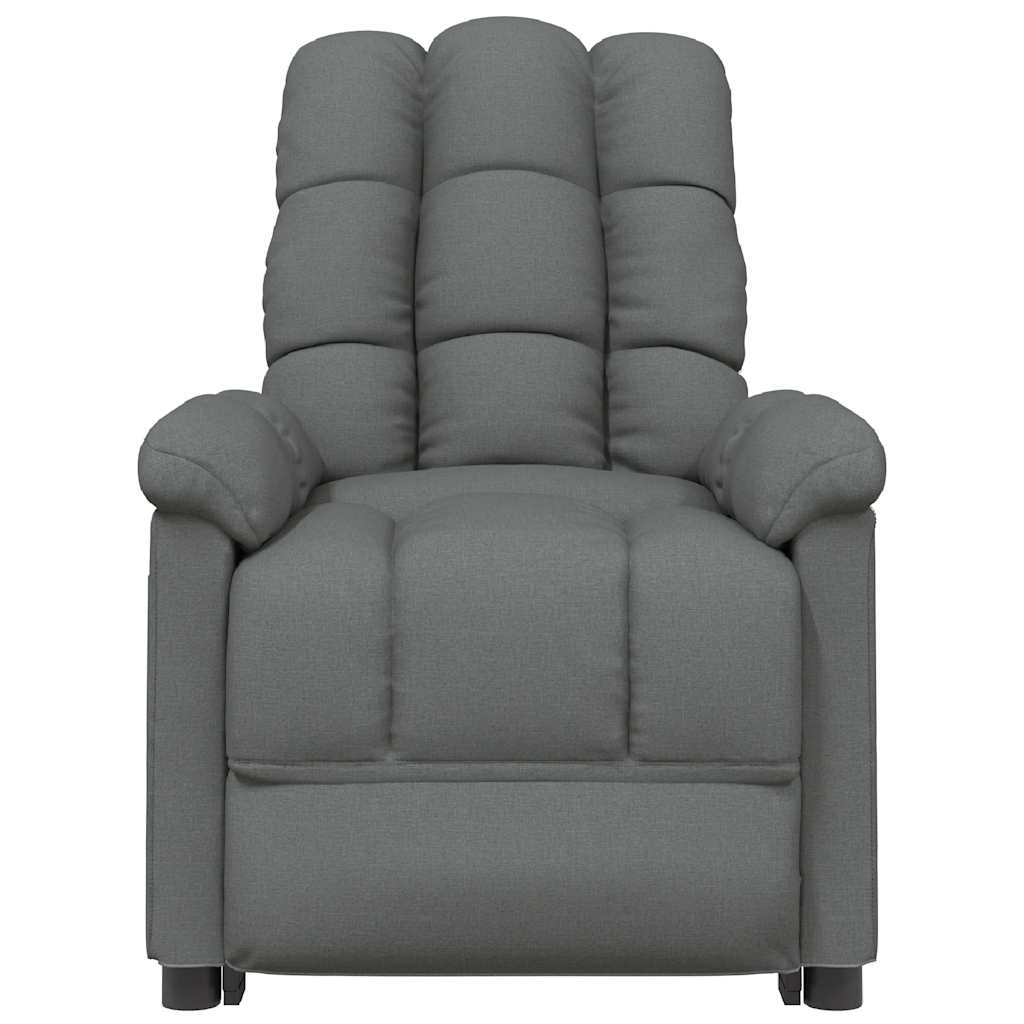 Fauteuil électrique de massage Gris foncé Tissu