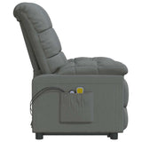 Fauteuil électrique de massage Gris foncé Tissu