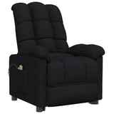 Fauteuil électrique de massage Noir Tissu