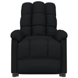 Fauteuil électrique de massage Noir Tissu