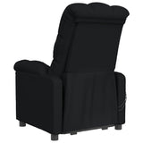 Fauteuil électrique de massage Noir Tissu