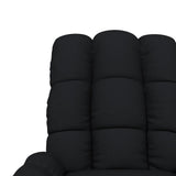 Fauteuil électrique de massage Noir Tissu