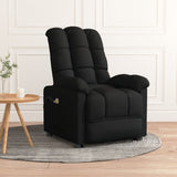 Fauteuil électrique de massage Noir Tissu