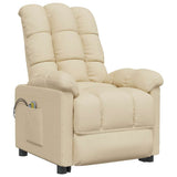 Fauteuil électrique de massage Crème Tissu