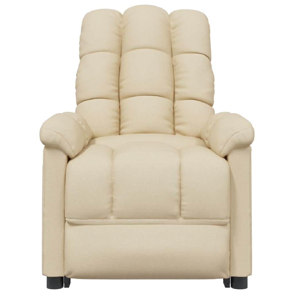 Fauteuil électrique de massage Crème Tissu