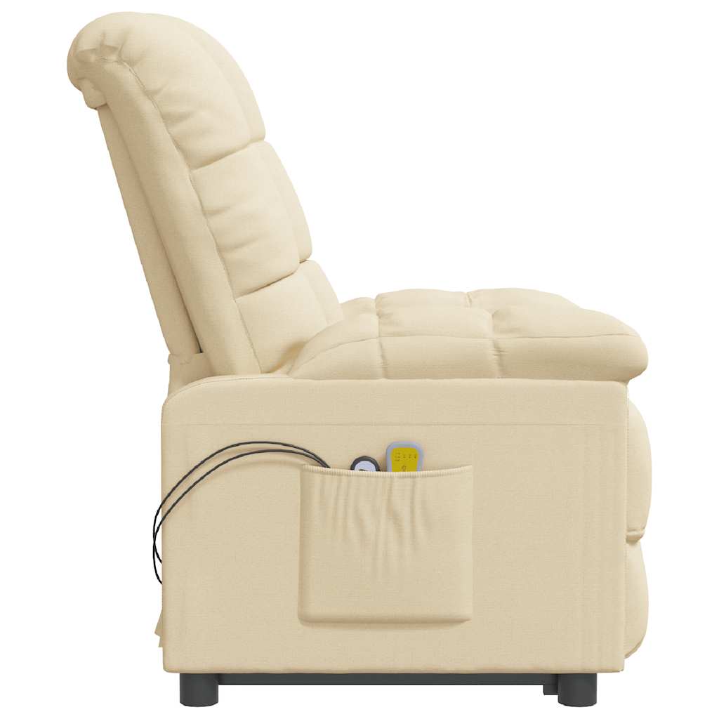 Fauteuil électrique de massage Crème Tissu