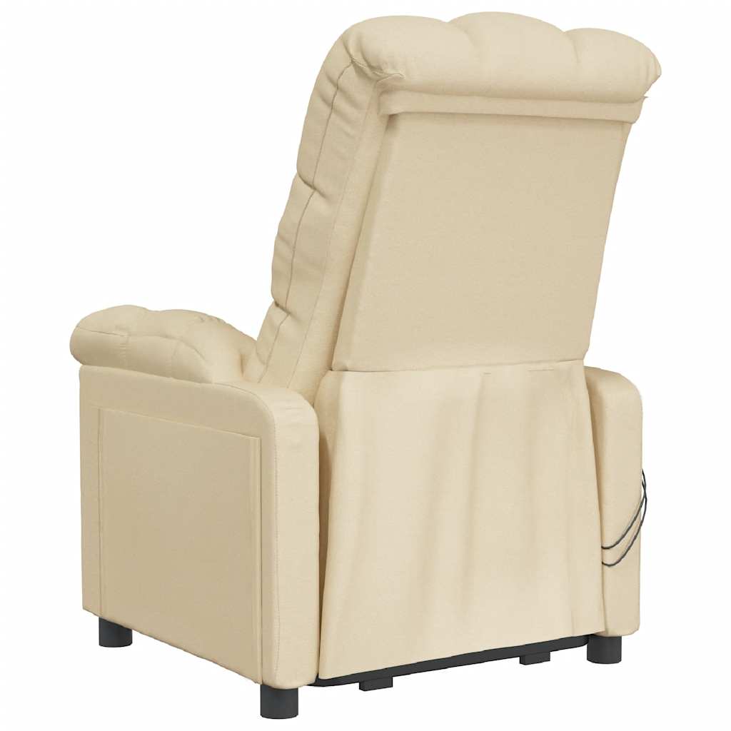 Fauteuil électrique de massage Crème Tissu