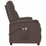 Fauteuil de massage électrique Marron Similicuir