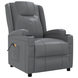 Fauteuil de massage électrique Anthracite Similicuir