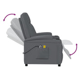 Fauteuil de massage électrique Anthracite Similicuir