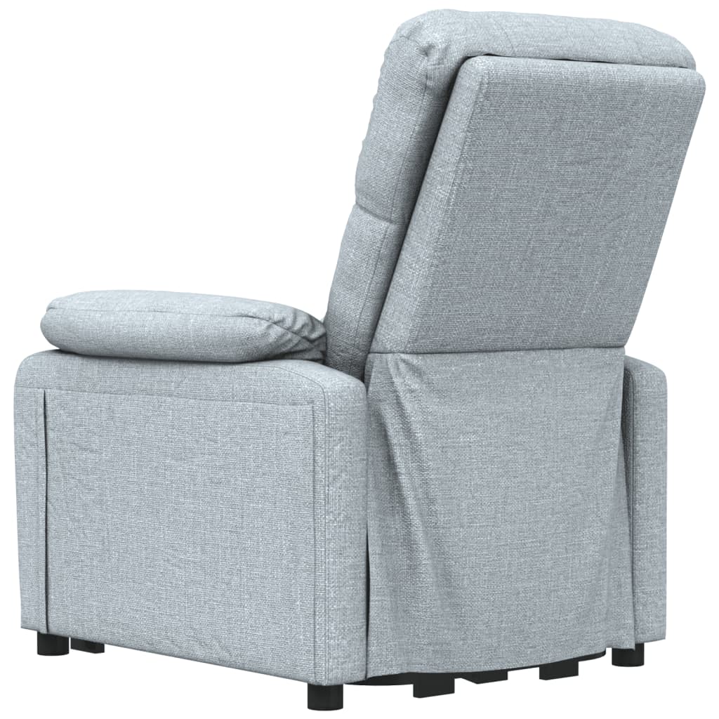 Fauteuil électrique de massage Gris clair Tissu