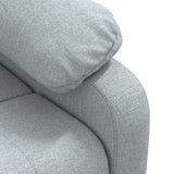 Fauteuil électrique de massage Gris clair Tissu