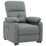 Fauteuil électrique de massage Gris foncé Tissu