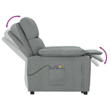 Fauteuil électrique de massage Gris foncé Tissu