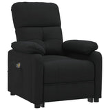 Fauteuil électrique de massage Noir Tissu