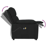 Fauteuil électrique de massage Noir Tissu