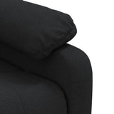 Fauteuil électrique de massage Noir Tissu