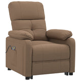 Fauteuil électrique de massage Marron Tissu