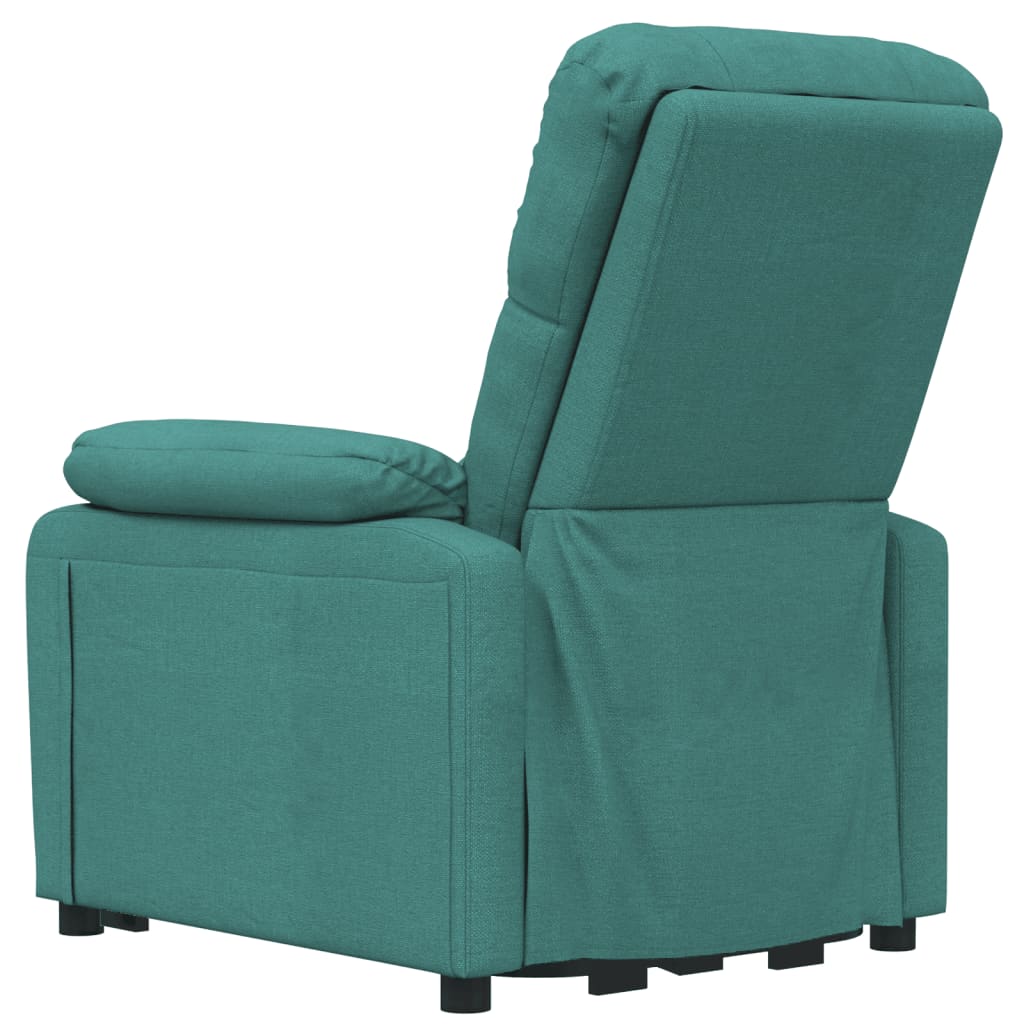 Fauteuil électrique de massage Vert foncé Tissu