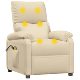 Fauteuil électrique de massage Crème Tissu