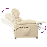 Fauteuil électrique de massage Crème Tissu