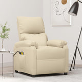 Fauteuil électrique de massage Crème Tissu