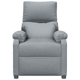 Fauteuil électrique de massage Gris clair Tissu