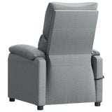 Fauteuil électrique de massage Gris clair Tissu