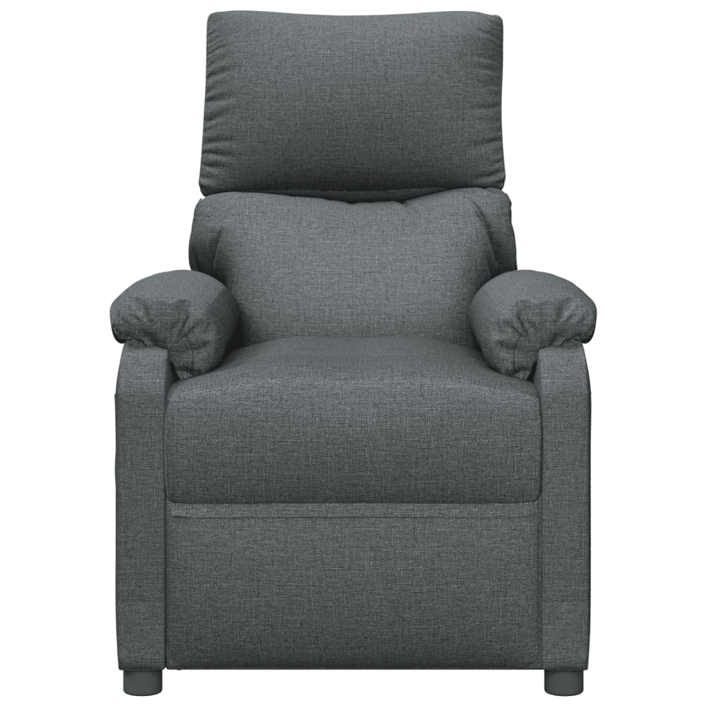 Fauteuil électrique de massage Gris foncé Tissu