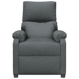 Fauteuil électrique de massage Gris foncé Tissu