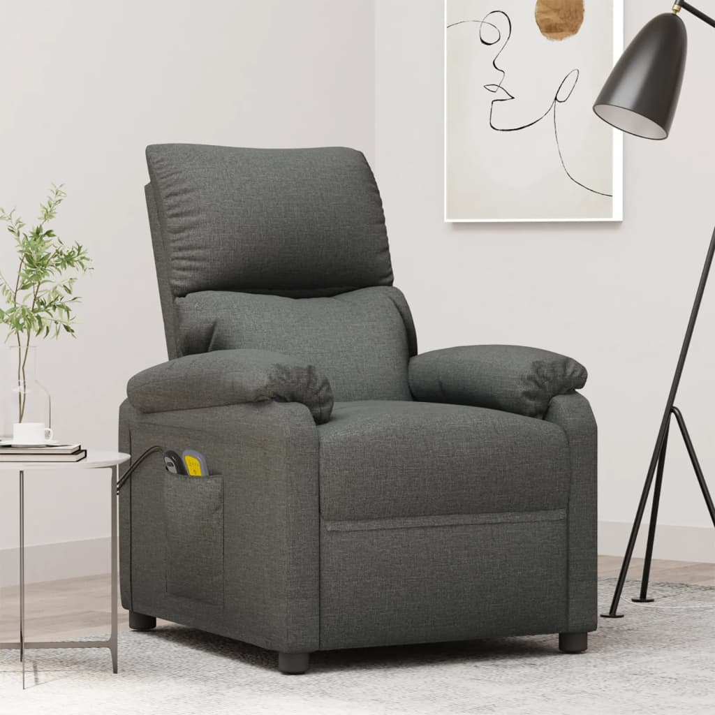 Electric massage chair Dark gray Fabric